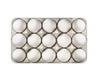 Farm Land White Eggs, 15 Pieces