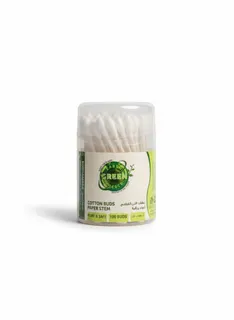 Earth Green Choice Paper Stem Cotton Buds, 100 Pieces