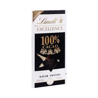 Lindt Excellence Dark 100% Cocoa Chocolate, 50g