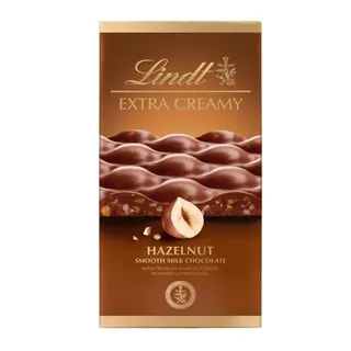 Lindt Extra Creamy Hazelnut Milk Chocolate, 80g