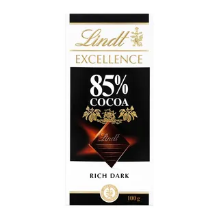 Lindt Excellence 85% Dark Chocolate Slab, 100g