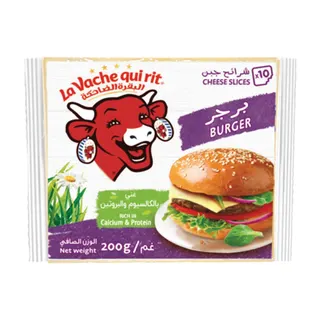 La Vache Qui Rit Burger Cheese Slices, 10 Slices, 200g
