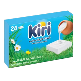 Kiri Spreadable Cream Cheese Squares (24 Portions), 400g