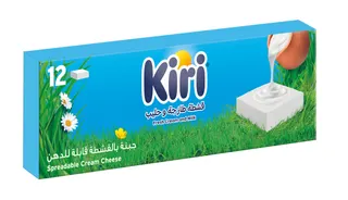 Kiri Spreadable Cream Cheese Squares (12 Portions), 200g