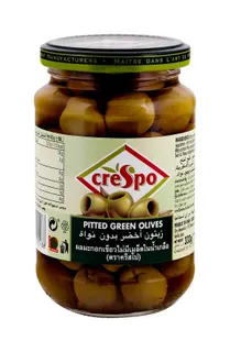 Crespo Pitted Green Olives, 160g