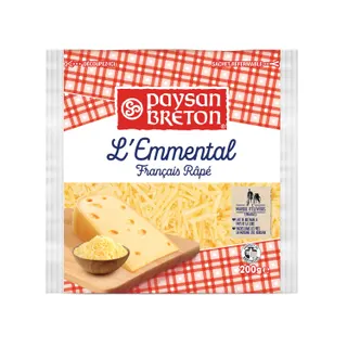 Paysan Breton French Emmental Shredded Cheese, 200g