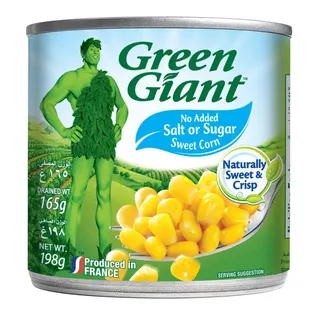 Green Giant No Added Sugar or Salt Corn Niblets, 198g