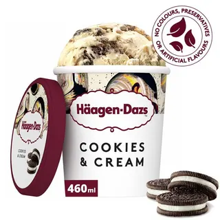 Haagen-Dazs Cookies & Cream Ice Cream, 460ml