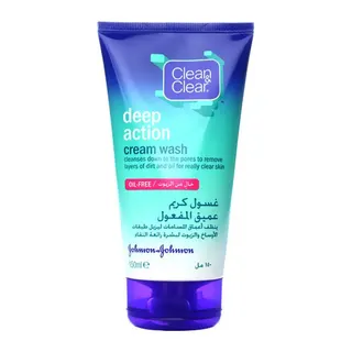 Clean & Clear Deep Action Cream Cleanser 150 ml