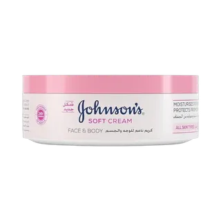 Johnson's Soft Cream Face & Body Gentle and Hydrating Soft Formula, 200ml