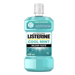 Listerine Zero Mouthwash Milder Taste Mint Flavor, 500ml