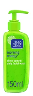 Clean & Clear Morning Energy Shine Control Daily Facial Wash, 150ml