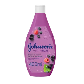 Johnson's Body Wash Vita-Rich Replenishing Raspberry Extract, 400ml