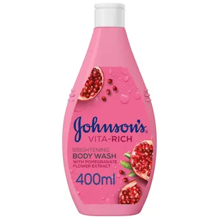Johnson's Vita-Rich Brightening Body Wash with Pomegranate Flower Extract, 400ml