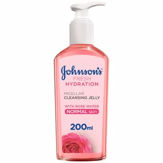 Johnson's Fresh Hydration Micellar Cleansing Jelly with Rose Water for Normal Skin, 200ml