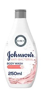 Johnson's 3in1 Antibacterial Body Wash with Almond Blossom, 250ml