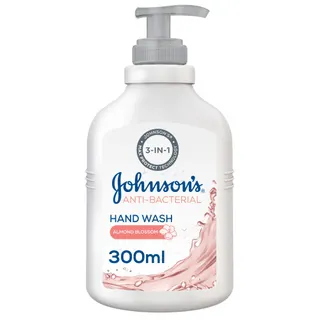 Johnson's 3in1 Antibacterial Hand Wash with Almond Blossom, 300ml