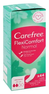 Carefree FlexiComfort Normal Liners Unscented, 44 Pieces