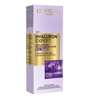 L'Oreal Paris Hyaluron Expert Replumping & Moisturizing Eye Cream with Hyaluronic Acid, 15ml