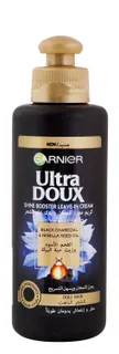 Garnier Ultra Doux Shine Booster Leave-In Cream with Black Charcoal & Nigella Seed Oil for Dull Hair, 200ml