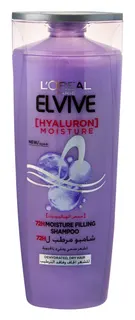 L'Oreal Paris Elvive 72H Moisture Filling Shampoo with Hyaluronic Acid for Dehydrated & Dry Hair, 400ml