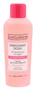 Evoluderm Vegan Nail Polish Remover with Castor Oil, 200ml