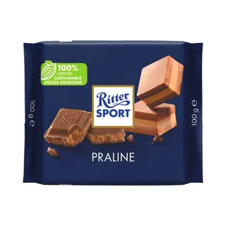 Ritter Sport Milk Chocolate Praline Filling, 100g