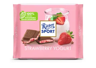 Ritter Sport Milk Chocolate with Strawberry, 100g