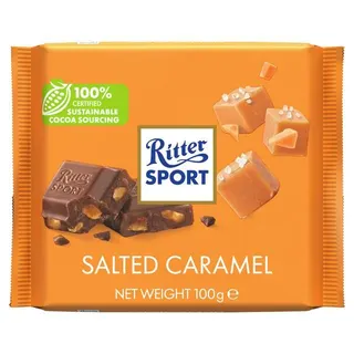 Ritter Sport Salted Caramel Chocolate, 100g