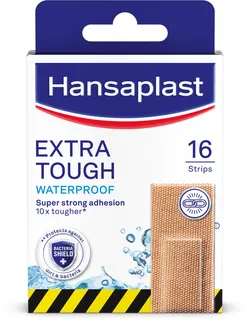 Hansaplast Extra Robust Waterproof Bandages, 16 Pieces
