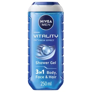 Nivea Men 3 in 1 Vitality Fresh Masculine Scent Shower Gel, 250ml