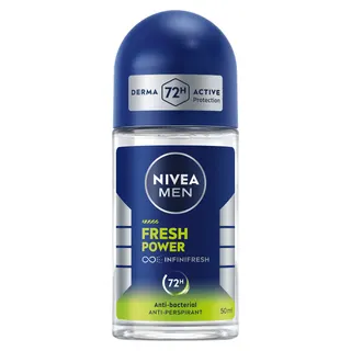 NIVEA Men Fresh Power 48H Antiperspirant Roll-On Deodorant Musk Scent, 50ml