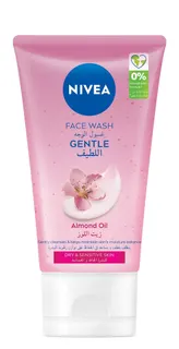 NIVEA Gentle Face Wash with Almond Oil for Dry & Sensitive Skin, 150ml
