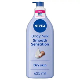 NIVEA Smoothing 48H Body Lotion with Deep Moisture Serum & Shea Butter for Dry Skin, 625ml