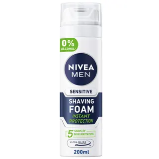 Nivea Men Shaving Foam for Sensitive Skin, 200ml