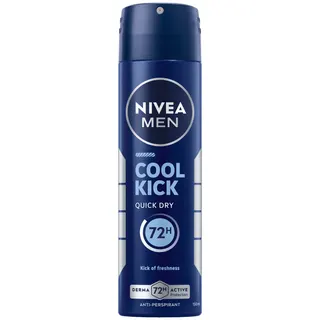 Nivea Men 48h Protection Cool Kick Fresh Scent Deodorant Spray for Men, 150ml
