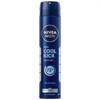 NIVEA Men Cool Kick 48H Antiperspirant Quick Dry Deodorant Spray, 200ml
