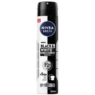 Nivea Deo Men Spray For Men Invisible Black&White 200 ml