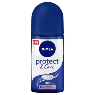 NIVEA Protect & Care 48H Antiperspirant Roll-On Deodorant for Men, 50ml