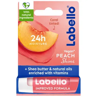 Labello 24H Melt-In Peach Shine Moisturizing Lip Balm, 1 Piece