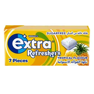 Wrigley's Extra Handy Pack Refresher Tropical Cubies, 15g