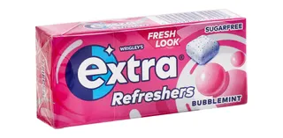 Wrigley's Extra Refreshers Bubblemint Chewing Gums, 7 Pieces