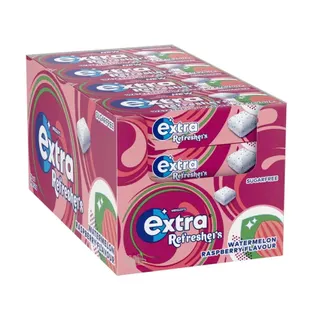 Wrigley's Extra Sugar Free Chewing Gum With Watermelon Raspberry Flavour 15.6Gx16 Pieces
