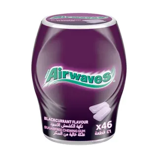 Airwaves Blackcurrant Flavour Gum, 64g