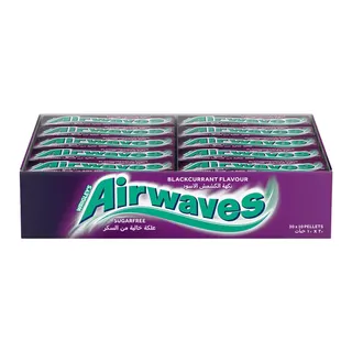 Wrigley's Airwaves Blackcurrant Sugar-Free Chewing Gum, 30x10pcs