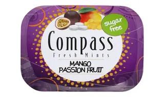 Compass Mango & Passion Fruit Fresh Mints, 14g