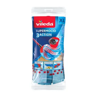 Vileda 3 Action Micro Supermop Refill, 1 Piece