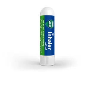 Vicks Inhaler with Camphor and Menthol, Fast Relief from Blocked Nose, Pocket Size, for Day & Night Use, 1ml