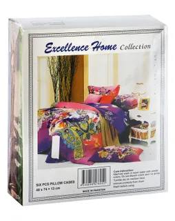 Excellence Home Pillow Cases (48x74+13cm), 6 Piece