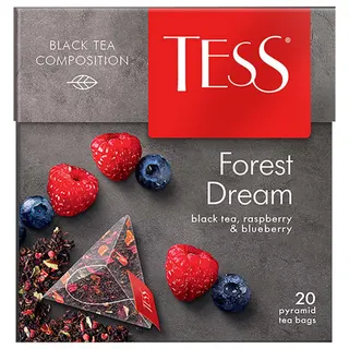 Tess Fruit Tea Composition Forest Dream Pyramid Tea Bags, 20 Bags